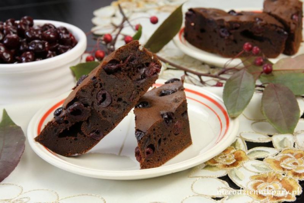 Brownie z wiśniami