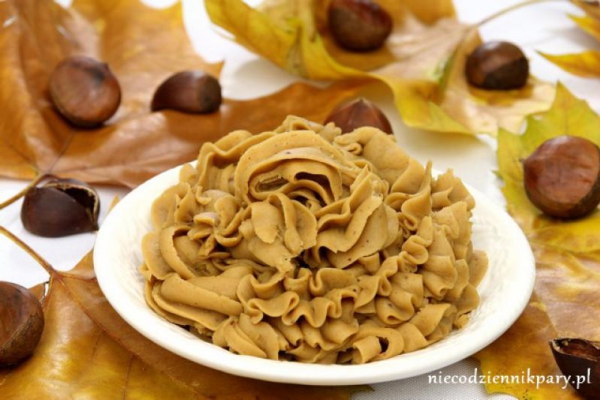 Puree z jadalnych kasztanów