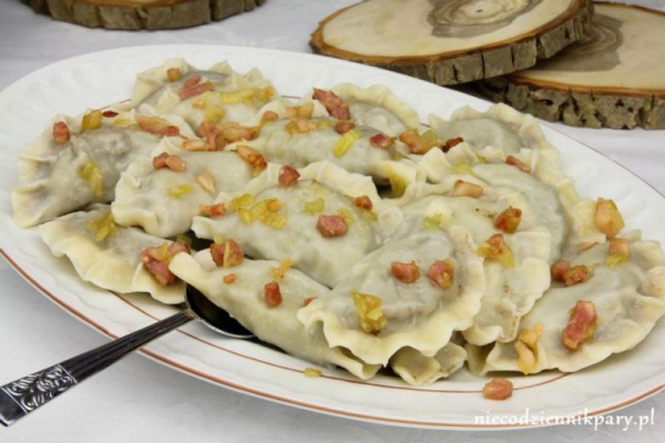 Pierogi z mięsem dzika