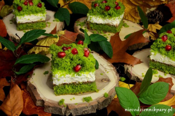 Ciasto leśny mech z mascarpone