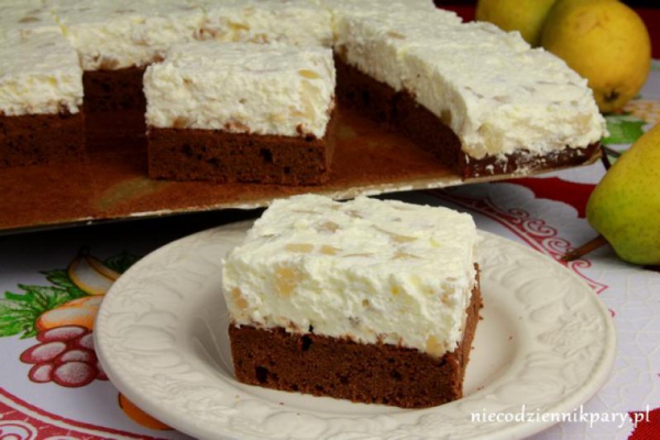 Brownie pod gruszką