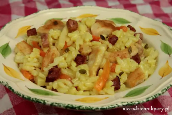 Risotto z kurczakiem i warzywami