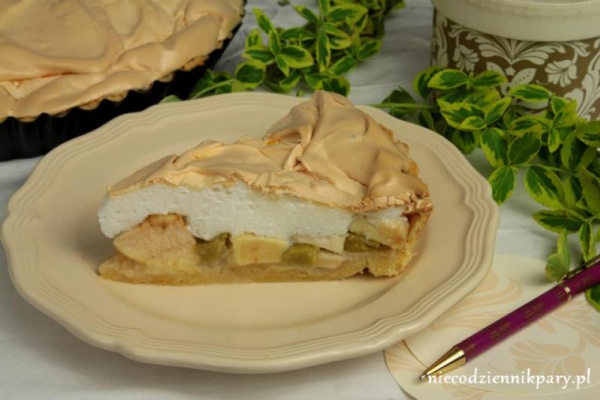 Tarta jabłkowo-rabarbarowa