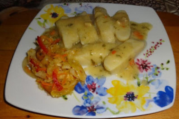 Kopytka z ziemniaków, bez jajek.