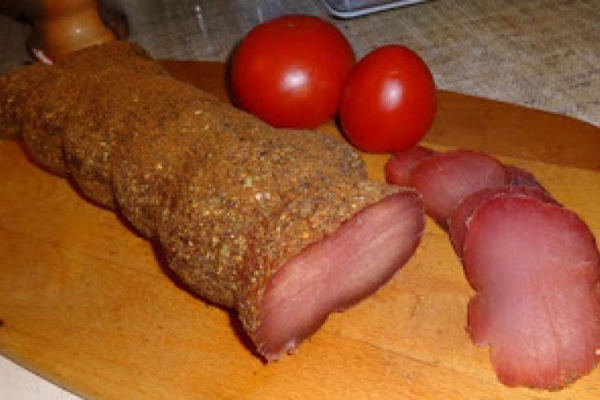 Schab w ziołach, suszony.