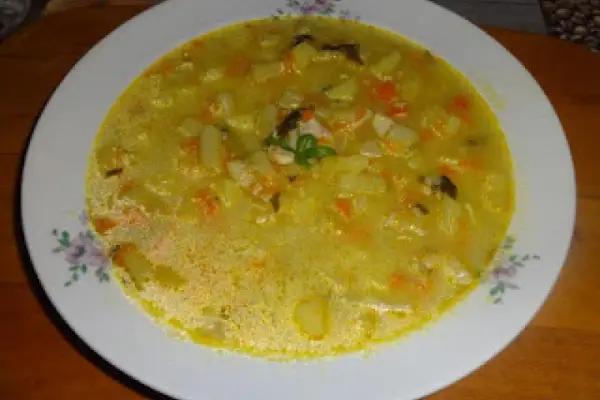 Zupa z fasolki szparagowej.