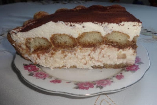 Włoski deser Tiramisu.