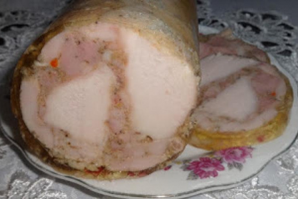 Galantyna z kurczaka.