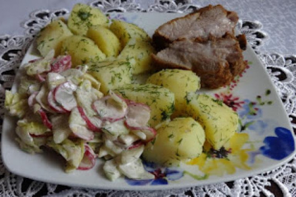 Żeberka wieprzowe w marynacie miodowo-musztardowej.