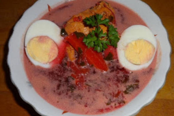 Wiosenna zupa z botwinki.