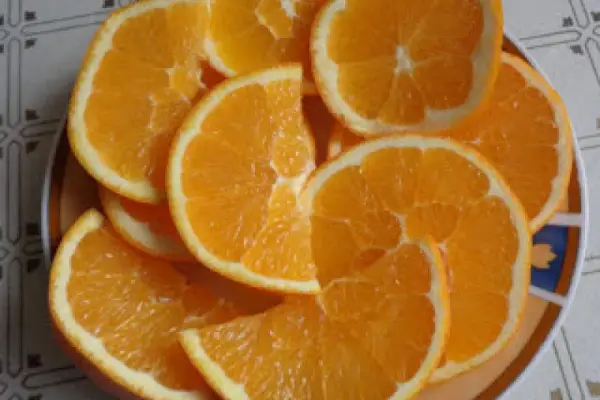 Deser z pomarańczy.