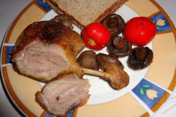Kacze udka smażone.