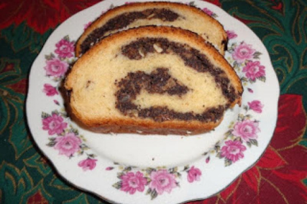 Makowiec na cieście drożdżowym.