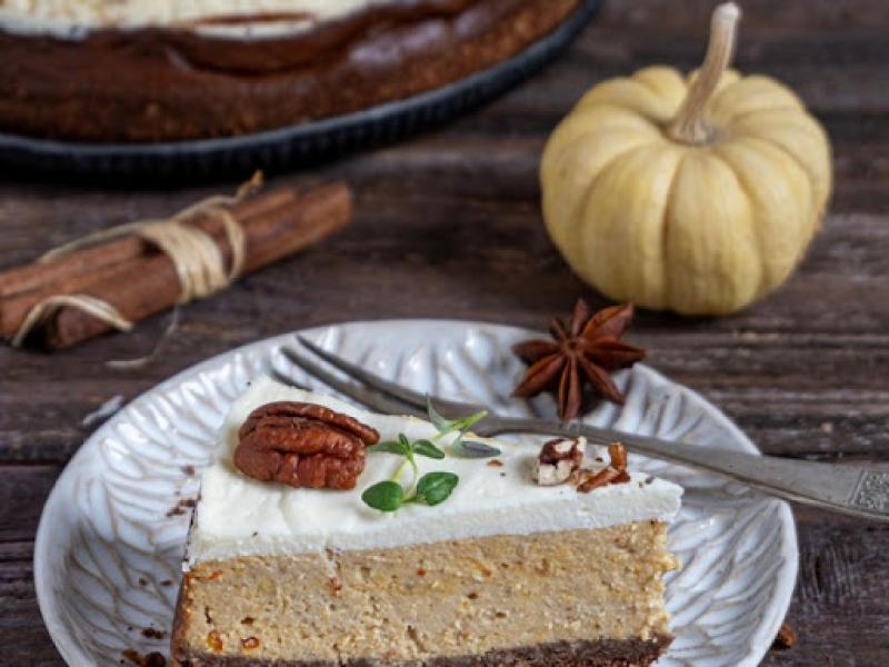 Jesienny sernik dyniowy
