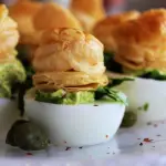 Puff pastry deviled eggs.