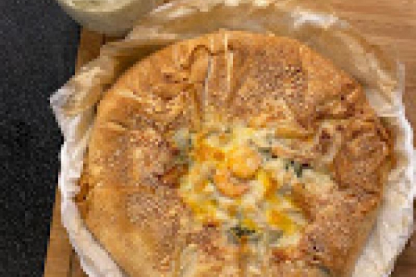 069. tarta filo z owocami morza