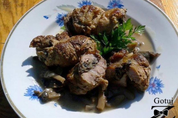 Zrazy wieprzowe z pieczarkami
