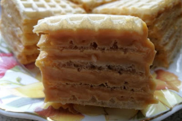 Wafle krówkowe