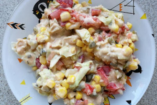 Sałatka warstwowa II - wersja na Thermomix