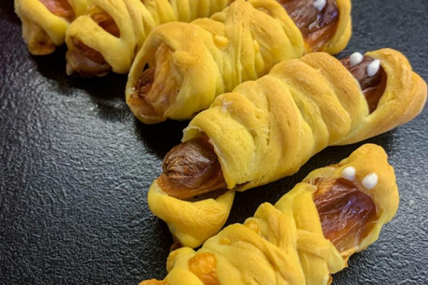 Mini Hot-Dogi Mumie Na Halloween