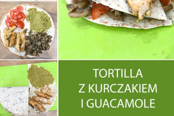 Tortilla z Kurczakiem i Guacamole