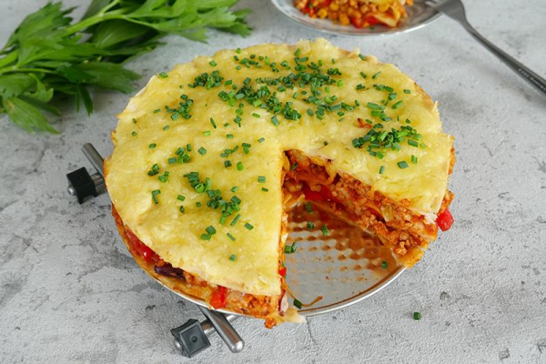 Tort meksykański z tortilli