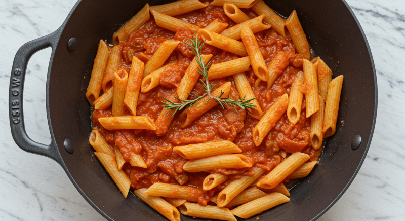 Szybki sos do makaronu, gdy lodówka świeci pustkami – 3 składniki i zaledwie 10 minut