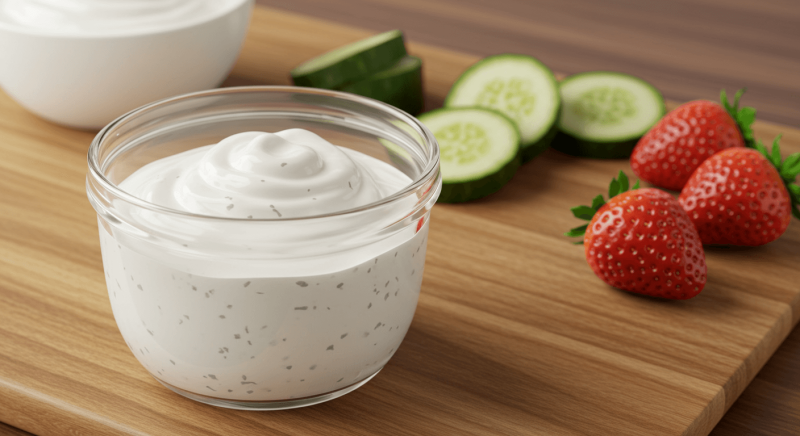 Sos jogurtowy do sałatek, który nie jest wodnisty – ten trik zagęści go bez grama chemii