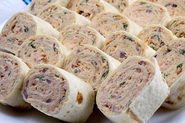 Roladki z tortilli z serkiem mascarpone