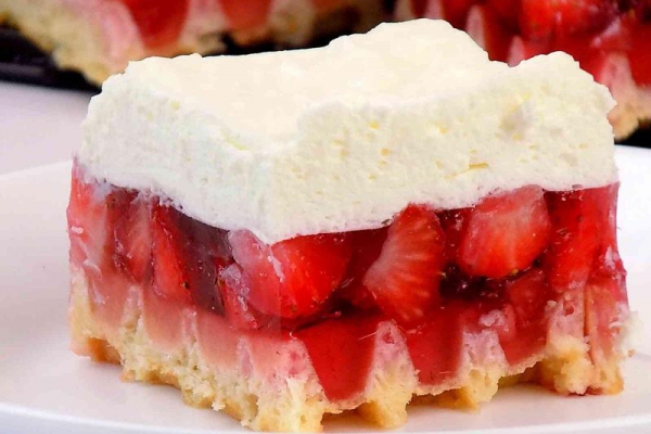 Ciasto na gofrach z galaretką