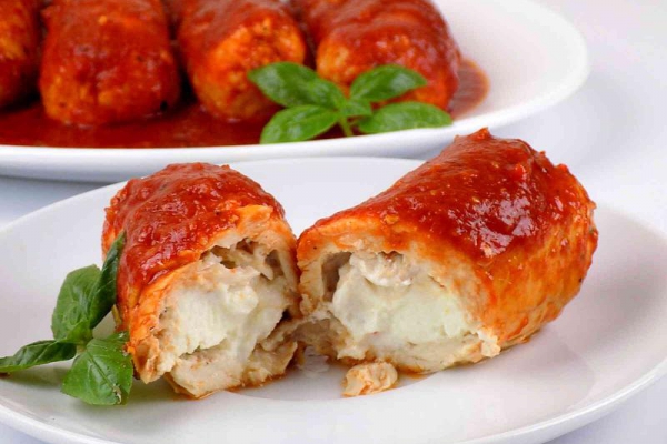 Roladki z kurczaka z serem feta