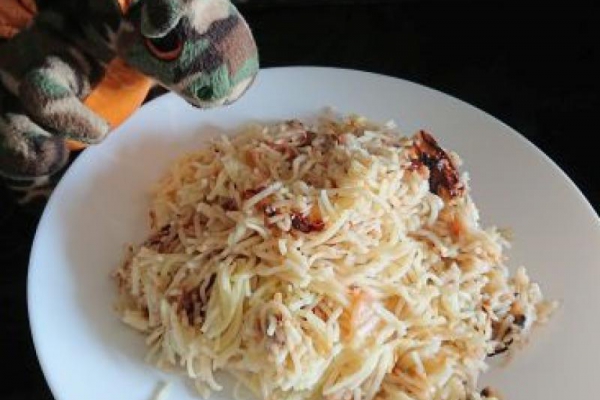 Makaron z jabłkami