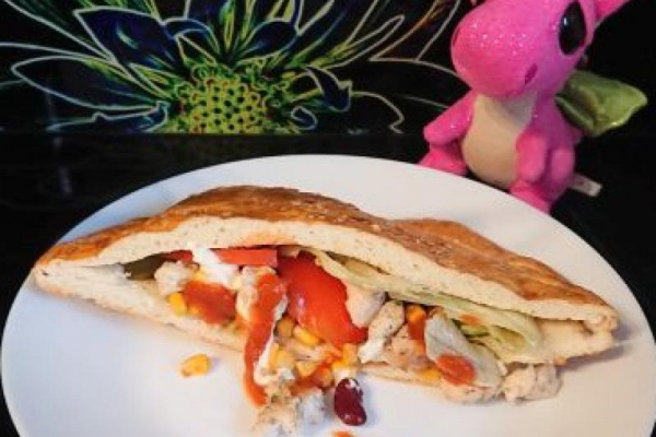 Kebab z kurczakiem i warzywami