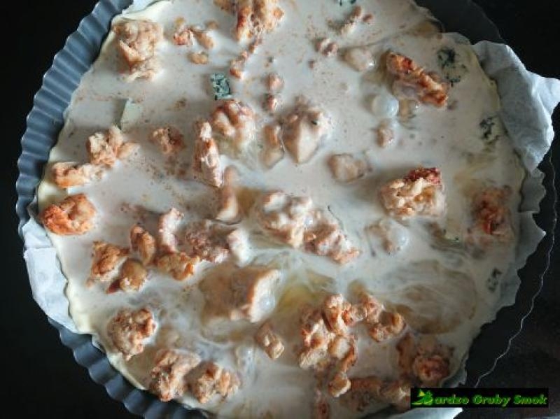 Tarta z mięsem i boczkiem