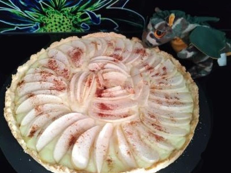 Tarta z jabłkami i budyniem