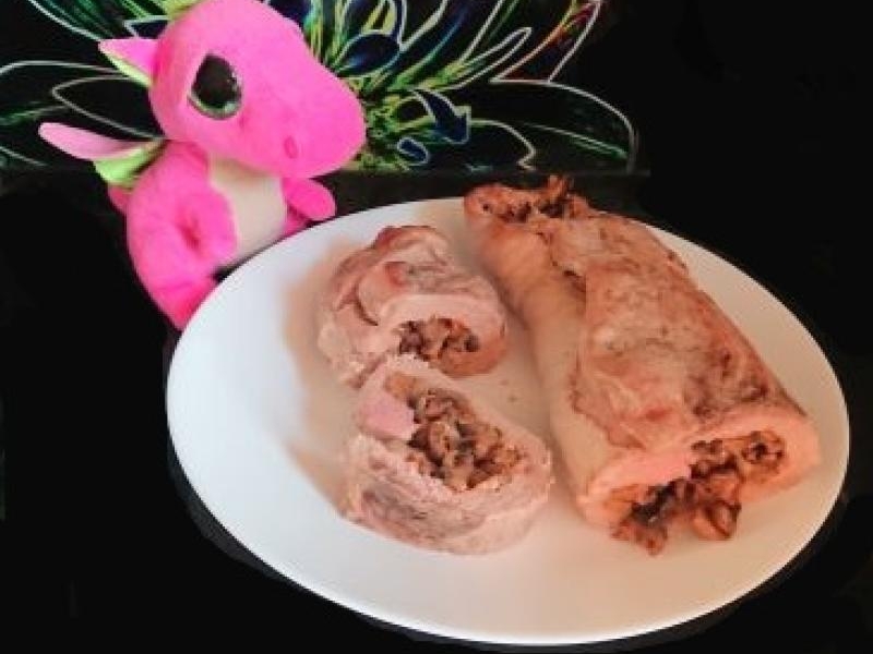 Polędwiczka wieprzowa faszerowana pieczarkami