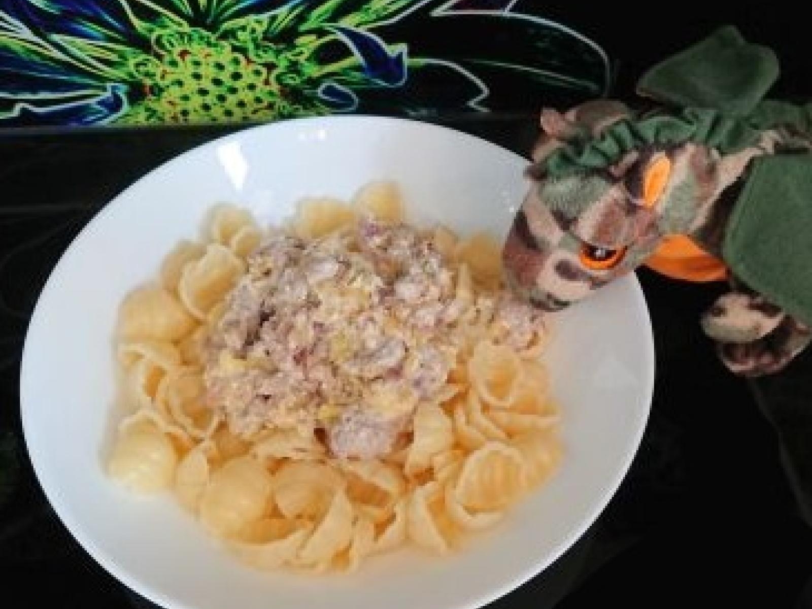 Makaron z mięsem mielonym i cukinią