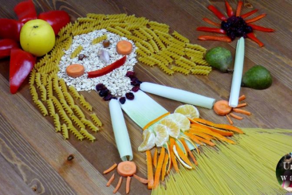 Kuchenne kompozycje - Portret warzywno-owocowy