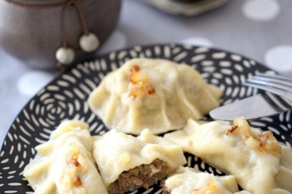 Pierogi z mięsem (z rosołu)