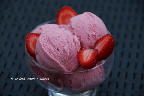Lody truskawkowo – bananowe