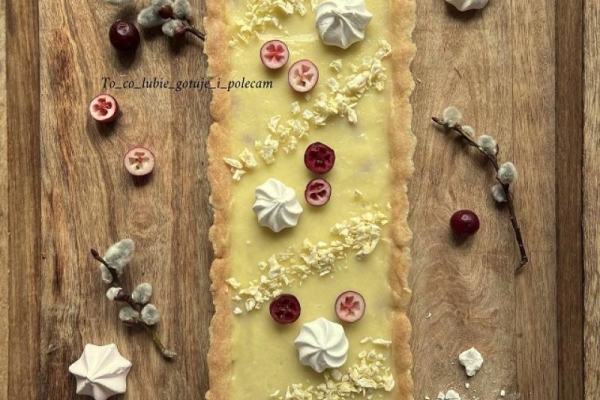 Mazurek cytrynowy z lemon curd