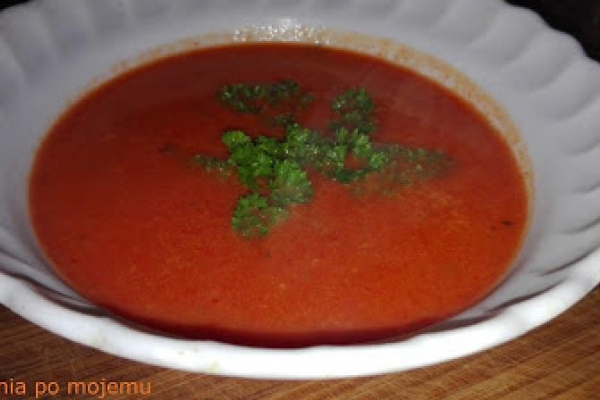 Krem z pieczonej papryki. Boska zupa w godzinę. Pozytywny smak jesieni.