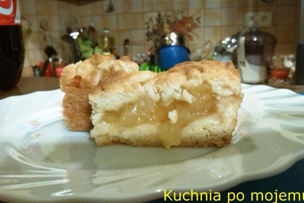 Maślana szarlotka. Kruche ciasto na szybko.