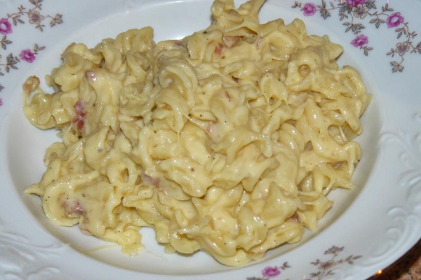 Świderki a la Carbonara made by Ewa. Pożywny obiad gotowy w 30 minut