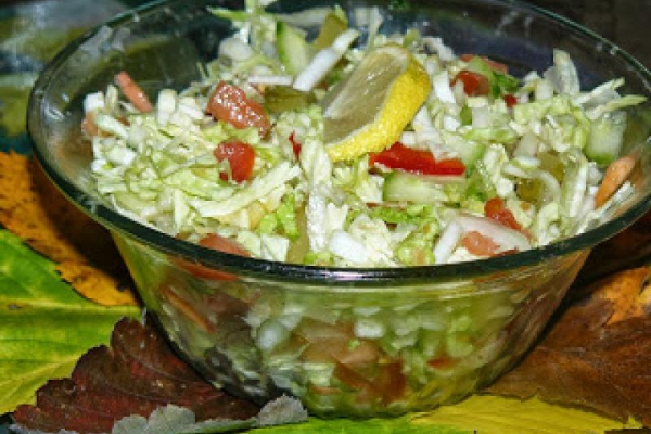 Dressing musztardowo - cytrynowy do surówki z kapusty pekińskiej