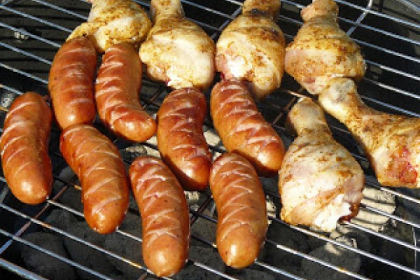 Grillowane kurze nogi z oliwnej marynaty
