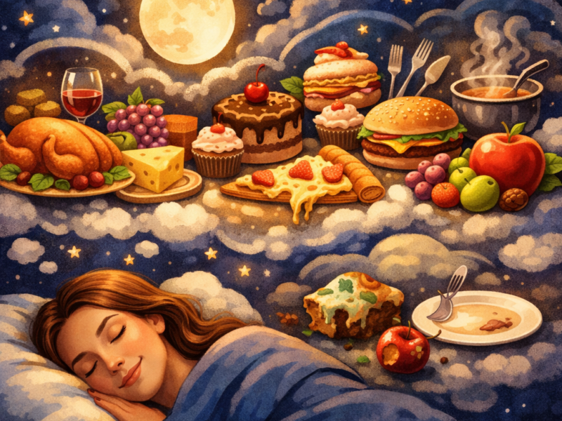 Sny o jedzeniu – znaczenie, symbolika i ukryte pragnienia w nocnych wizjach
