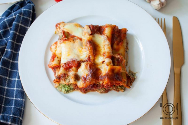 Cannelloni ze szpinakiem i ricottą