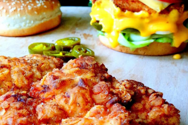 Burgery z Chrupiącymi Stripsami (Chicken burger)