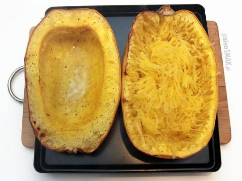 Spaghetti z dyni makaronowej